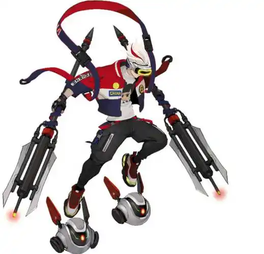 完全一副现代人的装扮,只是配上这些高科技的风火轮和火尖枪的话就