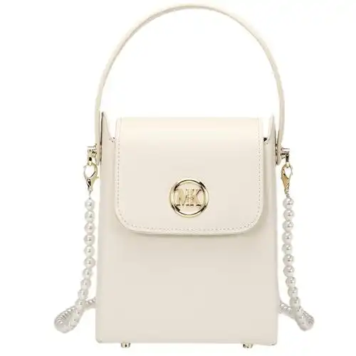 mk烟盒包女夏2021新款潮小众设计珍珠链条单肩斜挎包手提小方包包