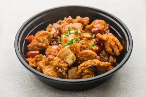 一份香浓美味又营养的鱼籽烧豆腐