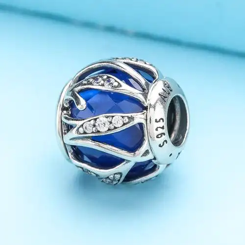 pandora潘多拉蓝色自然光华银串791969ncb直邮手链