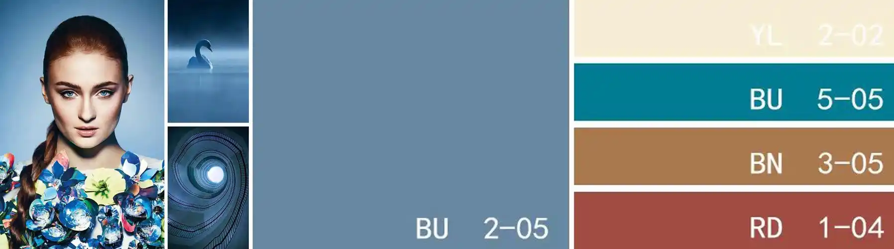 有千百种方法可以将这种颜色融合进设计中,冷静高雅的蓝色