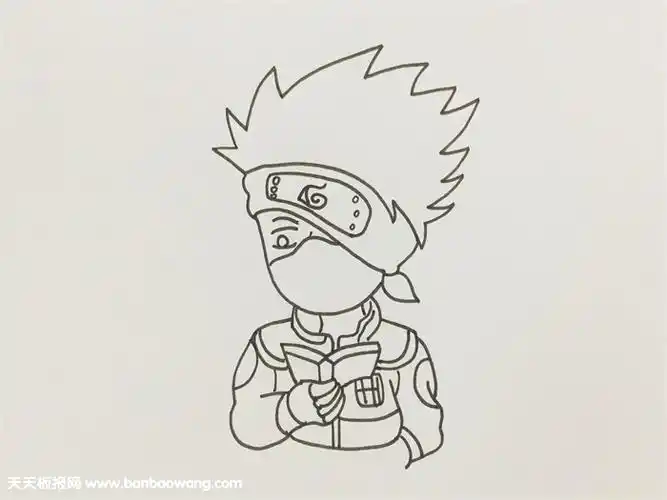 写轮眼卡卡西画法教程