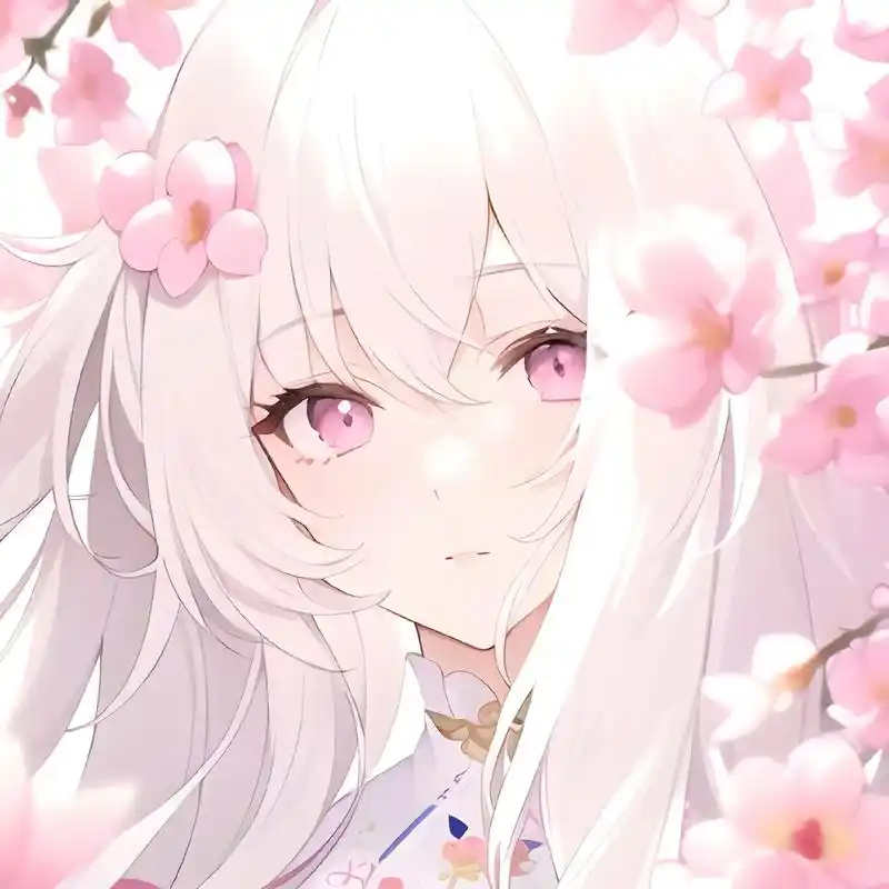 桃之夭夭 灼灼其华.#动漫女头 #神仙女头 #女生头像 #氛 - 抖音