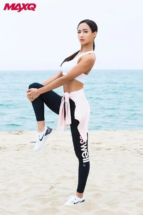 韩国健美运动员全慧彬写真 秀火辣身材