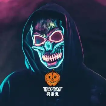 万圣节cos服饰服装成人女男衣服黑色斗篷披风瘟疫恐怖套装 k1骷髅头