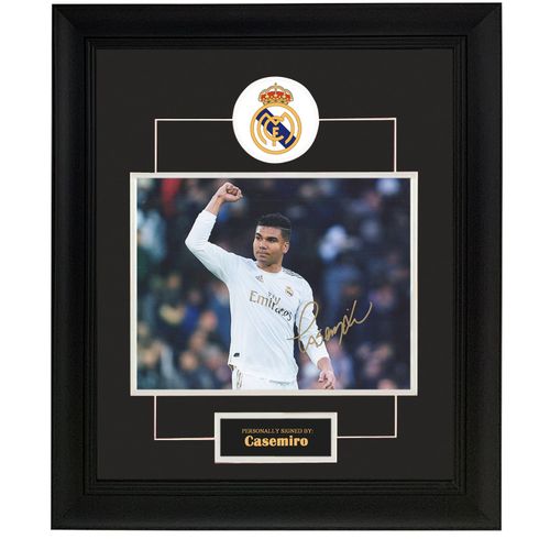 皇马 卡洛斯 恩里克 卡塞米罗 亲笔签名照片 含sa证书 收藏