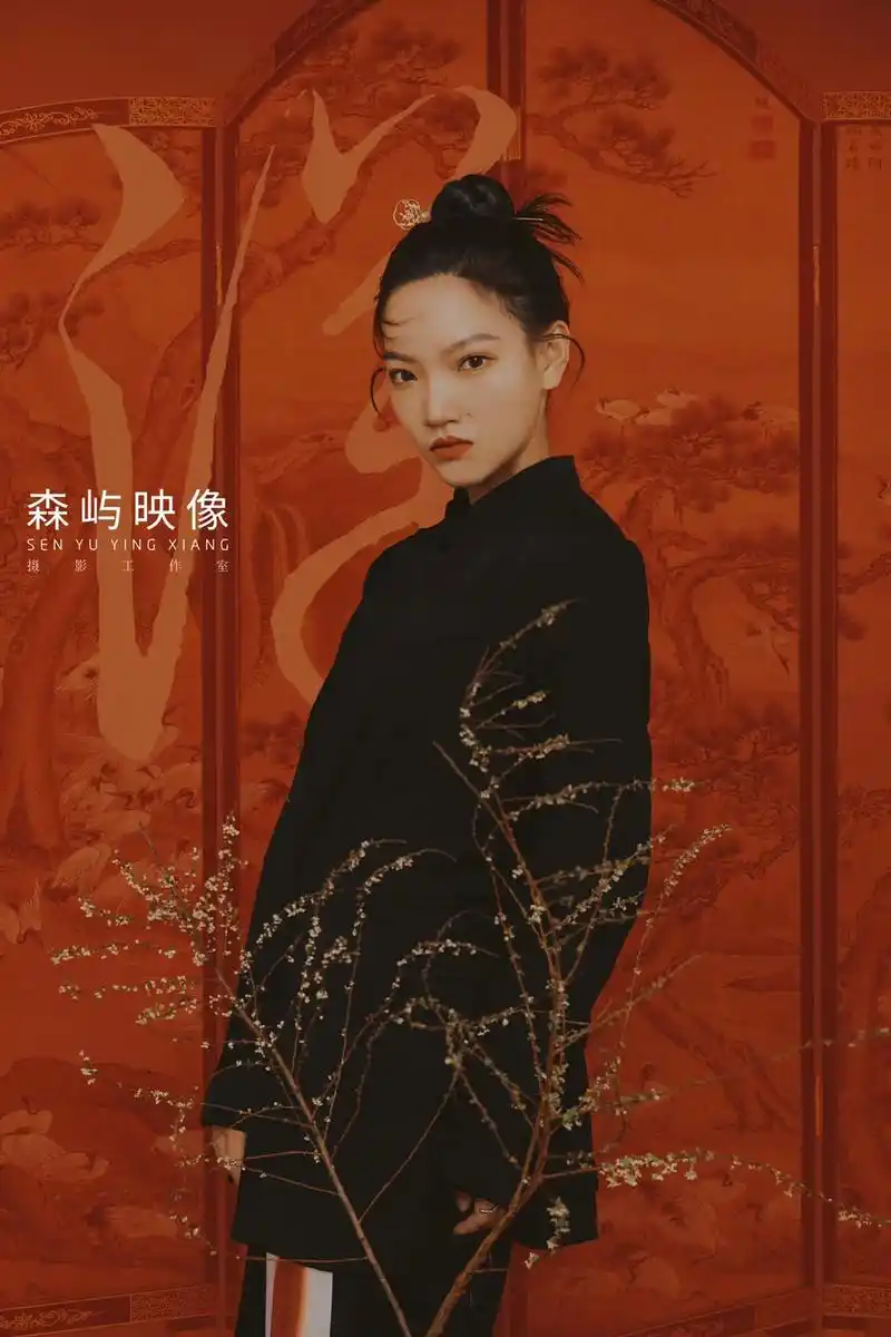 中国风写真眼神淡然的高级感东方古典美人范十足