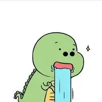 粉绿的小恐龙情侣头像点击鼠标右键下载