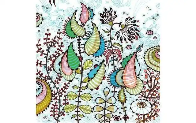 创意线描画教程不用铺满颜色只要彩色的线条画得是怎样的画