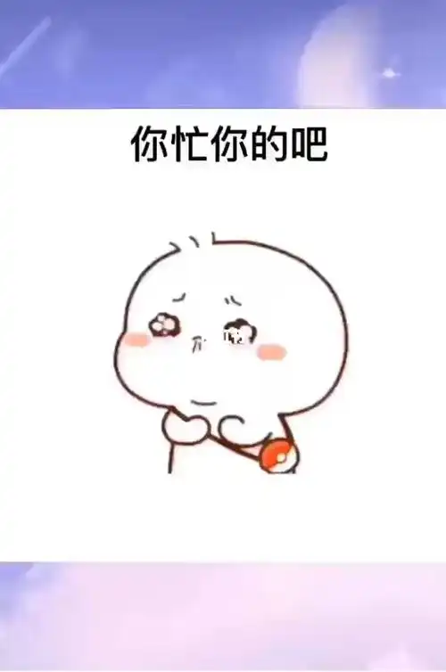 你忙你的吧不用回我表情包