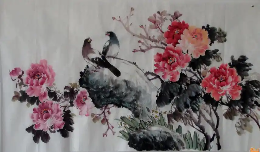 弓权-弓权国画牡丹作品(已出售)-淘宝-名人字画-书画服务中心,书画