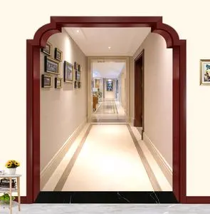 弧形门套拱形门套双包套门套包边客厅阳台过道造型垭口套实木烤漆