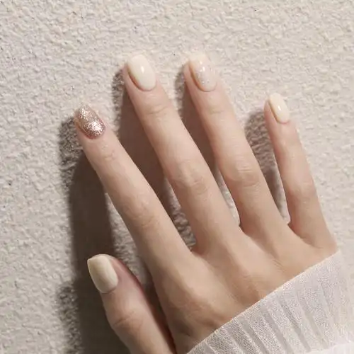 bole奶白色甲油胶2021年新款米白色指甲油胶乳白透色光疗月光美甲