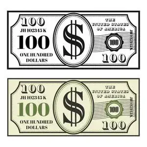 钞票样式图片