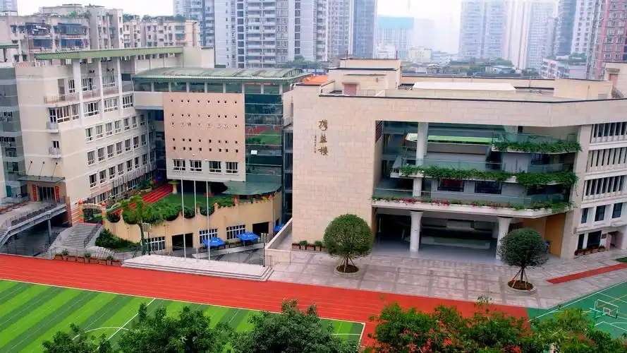 跟随无人机的镜头,树人小学,南开中学,重庆一中陆续出现在网友们的