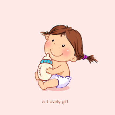 宝宝喝奶 动态图 牛奶