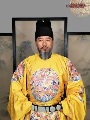 控弦织锦十二团龙章衮明代龙袍国风汉服定制