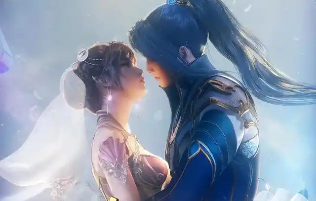 动漫情侣接吻图片,动漫情侣接吻图片一张(唐三和小舞"热吻"结束婚礼)