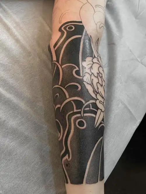 老传统包小臂_纹身图案手稿图片_何懿桓的纹身作品集