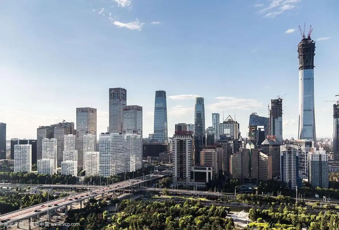 北京国贸cbd天际线