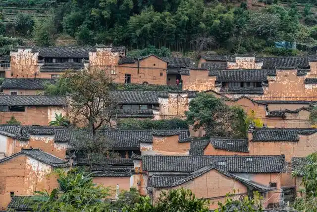 松阳杨家堂村|清一色古代黄泥土坯房,被誉为"金色布达拉宫"