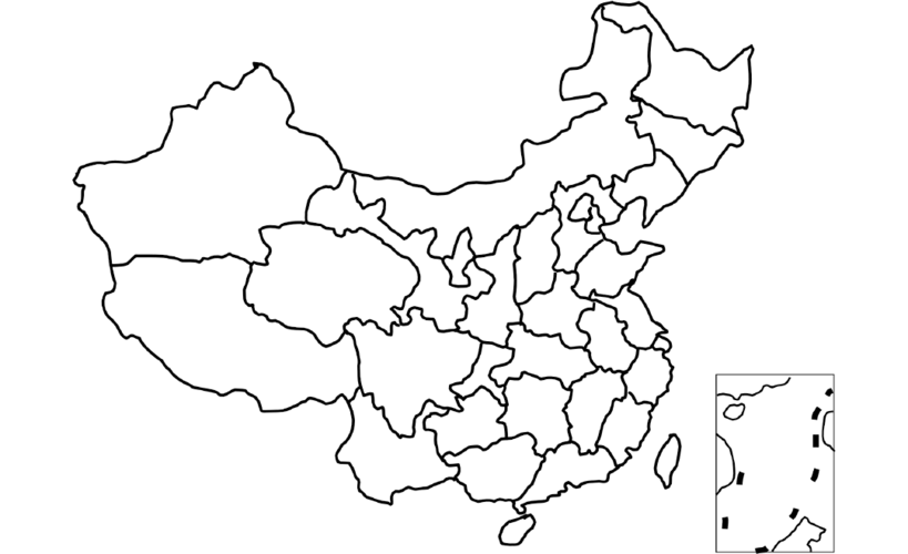 空白地图大全(可直接打印)(可编辑修改word版)