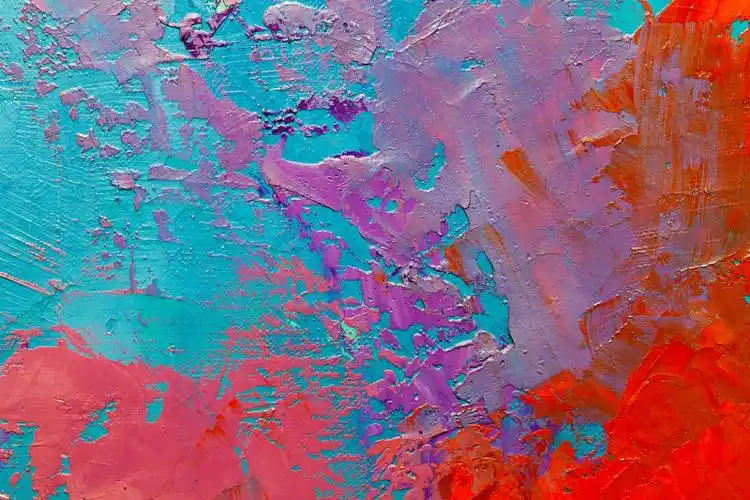 多彩的抽象油画纹理背景