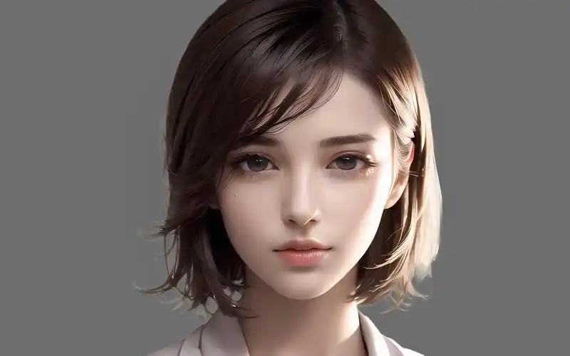 【maya角色建模】影视模型"短发美女"3d人物写实建模