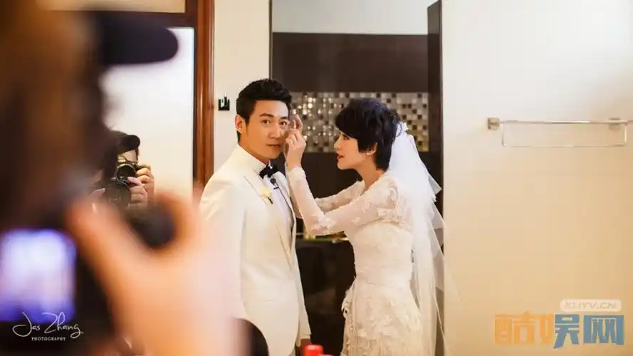 陆毅与鲍蕾结婚照