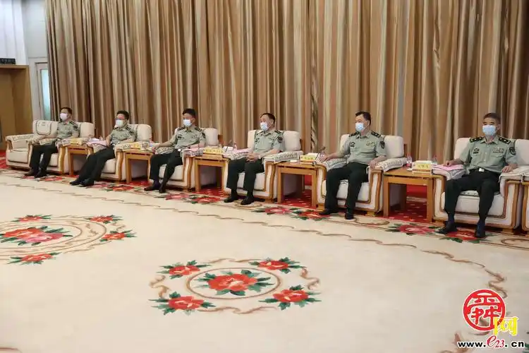 北部战区陆军领导同志石正露,郑璇,山东省军区领导同志邱月潮,王爱国
