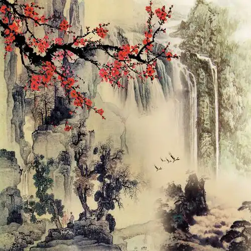 五,【背景墙】(9)国画山水背景墙系列[1]