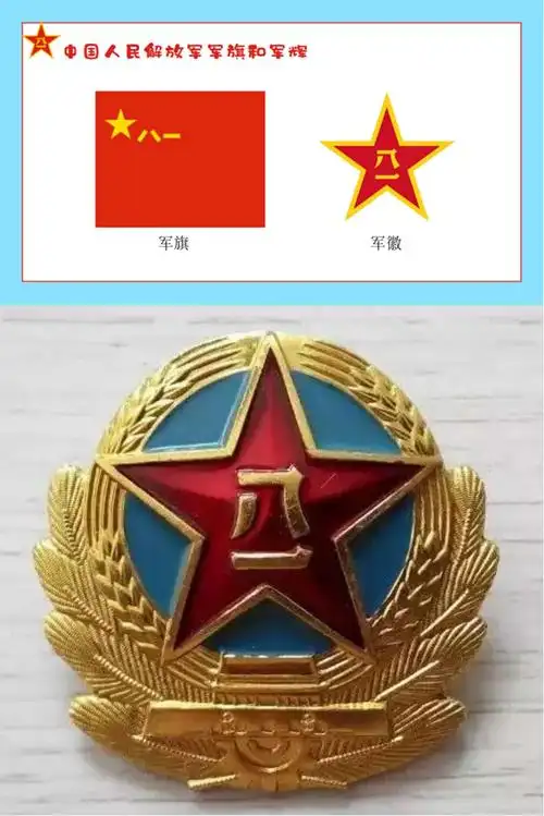 八一军旗和军徽