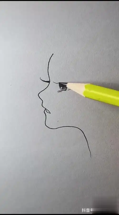 女孩侧脸简笔画-母婴亲子视频-搜狐视频