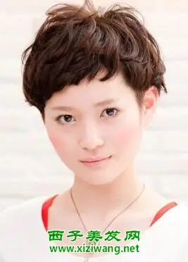 矮个子大圆脸适合短发发型图片(2)