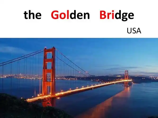 the golden bridge usa