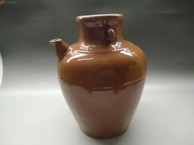 民国酱釉壶 - 历代陶器瓷器 - 古泉社区