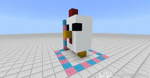 我的世界小小鸡雕像