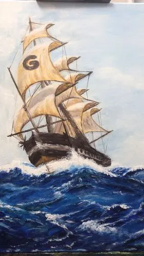 丙烯画扬帆起航