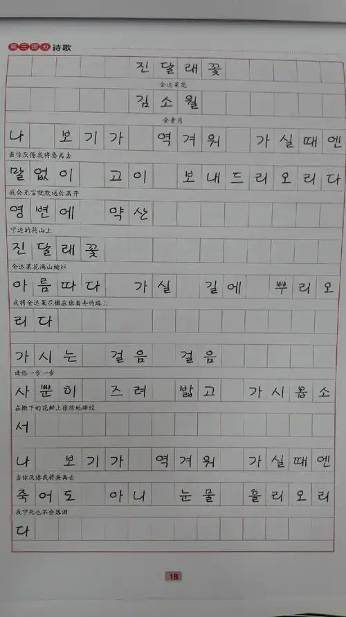 漂亮韩语手写体字帖:韩文公文体 可爱体