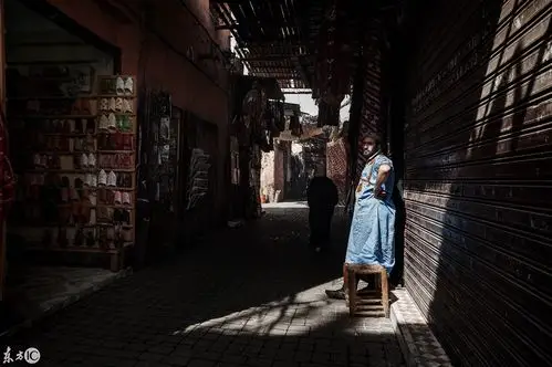 摩洛哥马拉喀什人的日常生活场景片段