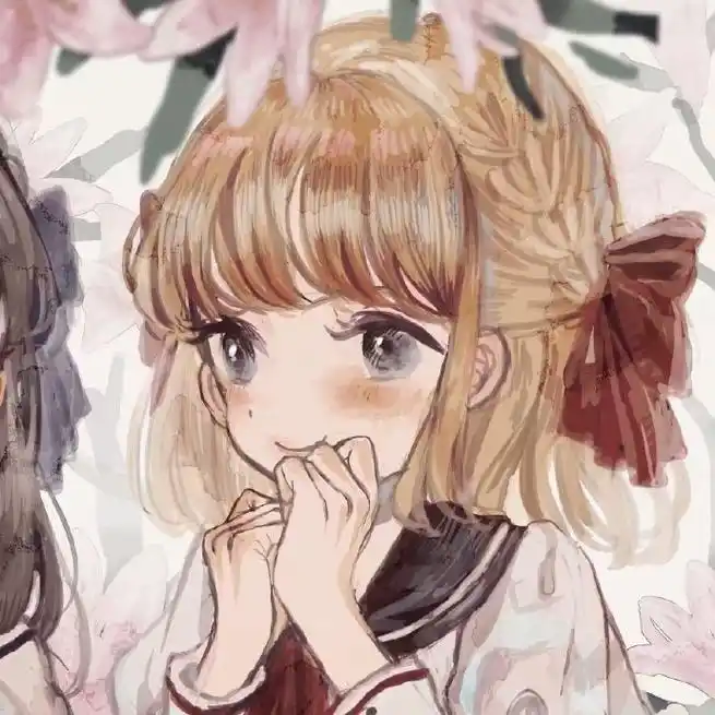 唯美动漫闺蜜头像