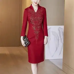 妈妈婚礼装婚宴礼服冬天结婚