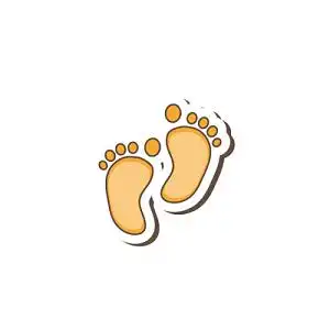 脚印卡通图片