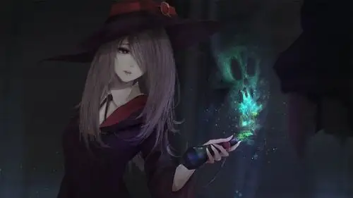 帽子魔术小女孩女巫4k动漫高清壁纸手机壁纸