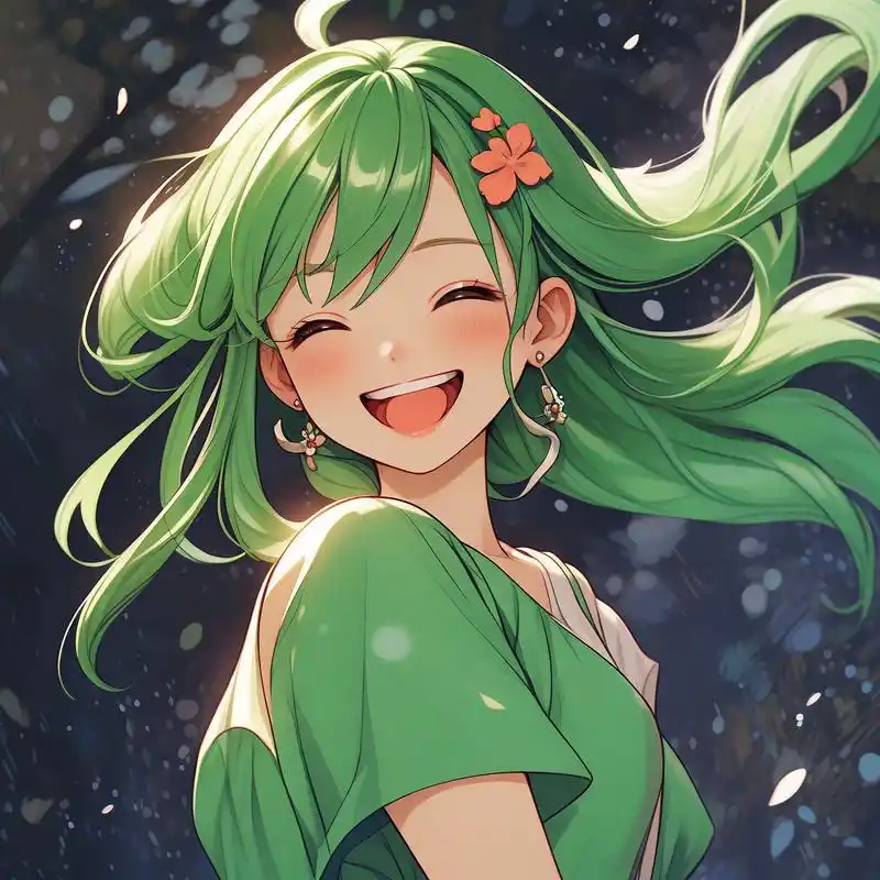 98绿色系女孩头像大放送97 亲们,这次给大家带来一组绿色主题的