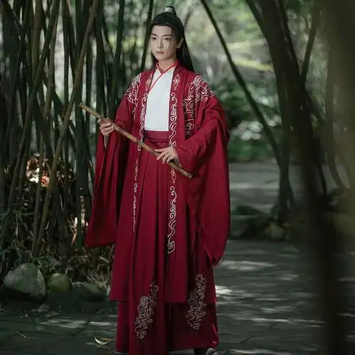 套装古风男士学生仙气古装男生帅气飘逸明制大码魏晋成人汉服男款