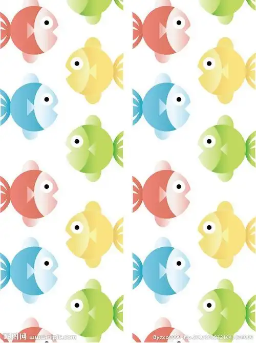 卡通背景 小鱼背景