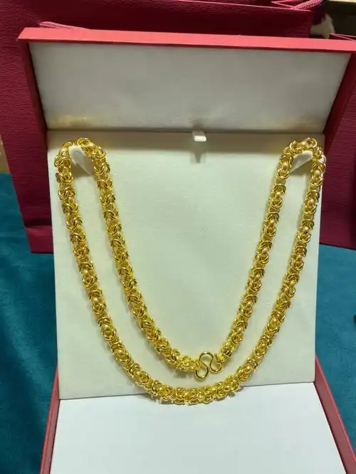 9男士项链说实话,我要不是个女生,我也真的想要#黄金  #足金项链