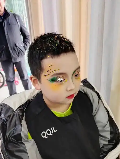 小男生酷炫舞台妆_彩妆_妆容_美妆_美妆_彩妆_整体妆容