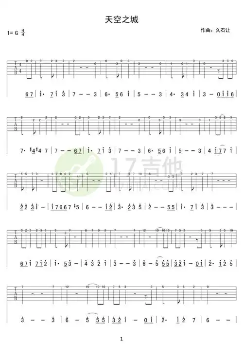 新手入门简单吉他谱